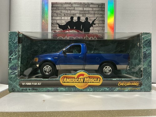 1:18 ERTL ‘97 FORD F150 XLT BLUE ON BROWN