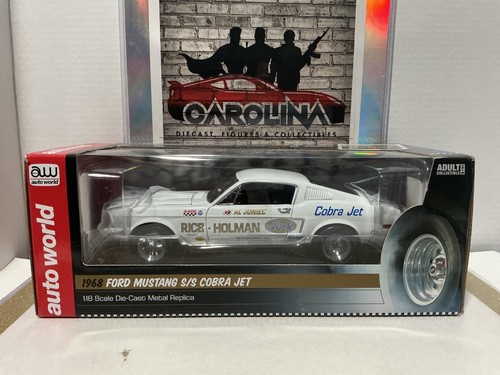 AUTO WORLD 1968 FORD MUSTANG S/S COBRA JET AL JONIEC WINTERNATIONALS