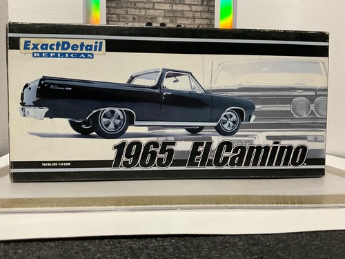 1:18 EXACT DETAIL 1965 EL CAMINO BLACK SLIGHT RASH ON HOOD