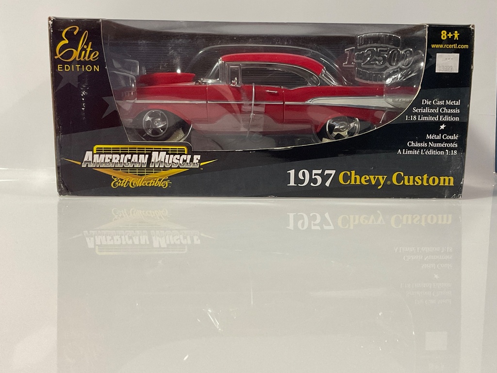 1/18 ERTL ELITE 1957 CHEVY CUSTOM RED 