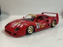1/18 BURAGO 1987 FERRARI F40 #1 PIRELLI RED ON GREY