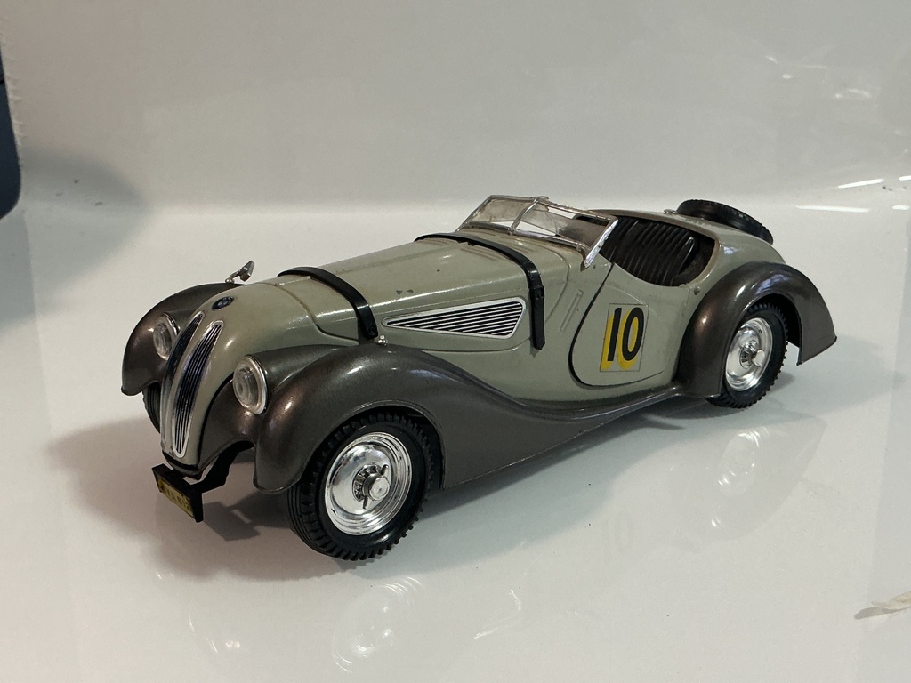 [119228.] 1/18 POLISTIL BMW 328 TG6 GREY ON BLACK [MISSING MIRROR]
