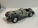 1/18 POLISTIL BMW 328 TG6 GREY ON BLACK [MISSING MIRROR]