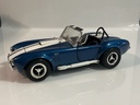 1/18 ERTL 1965 SHELBY COBRA 427 BLUE ON WHITE 