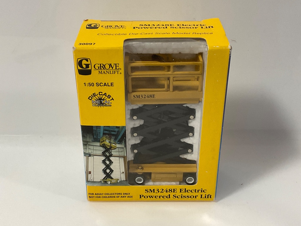 [112133.] 1/50 NORSCOT MANILIFT SM3248E ELECTRIC SCISSOR LIFT 