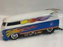 1/18 HOTWHEELS 1999 MATTEL WHITE / BLUE ON YELLOW