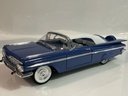 1/18 ROAD TOUGH 1959 CHEVROLET IMPALA BLUE ON WHITE 