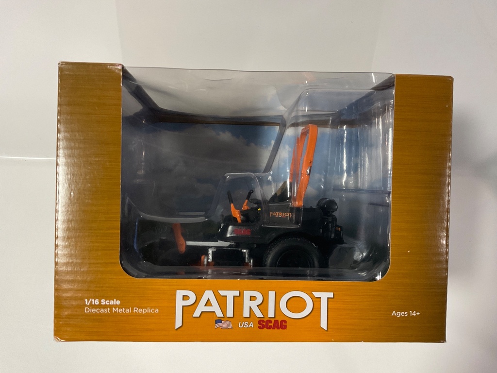 1/16 FIRST GEAR SCAG PATRIOT ZERO TURN MOWER 