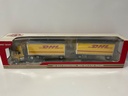 1/64 FIRST GEAR INTERNATIONAL 8600 WITH 2 PUP TRAILERS DHL 