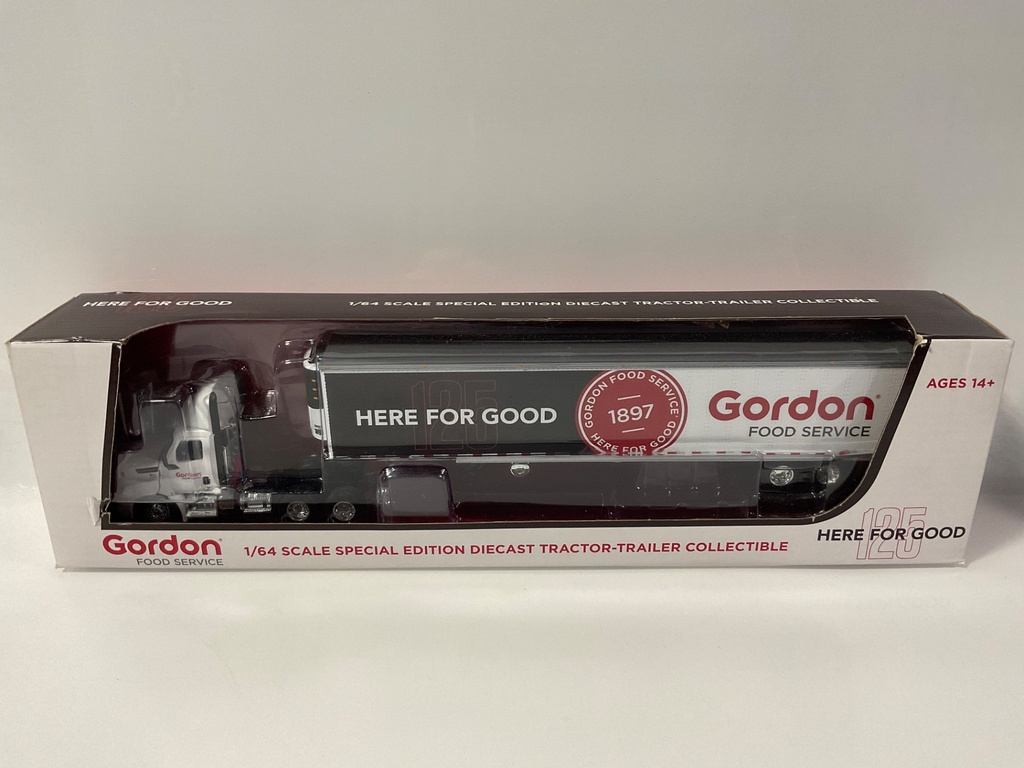 1/64 DCP BY FIRST GEAR GORDON FOOD SERVICE TRACTOR TRAILER 60-1358