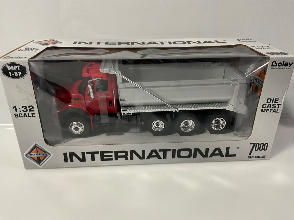 [118985.] 1/34 BOLEY INTERNATIONAL 7000 SERIES DUMOP TRUCK RED