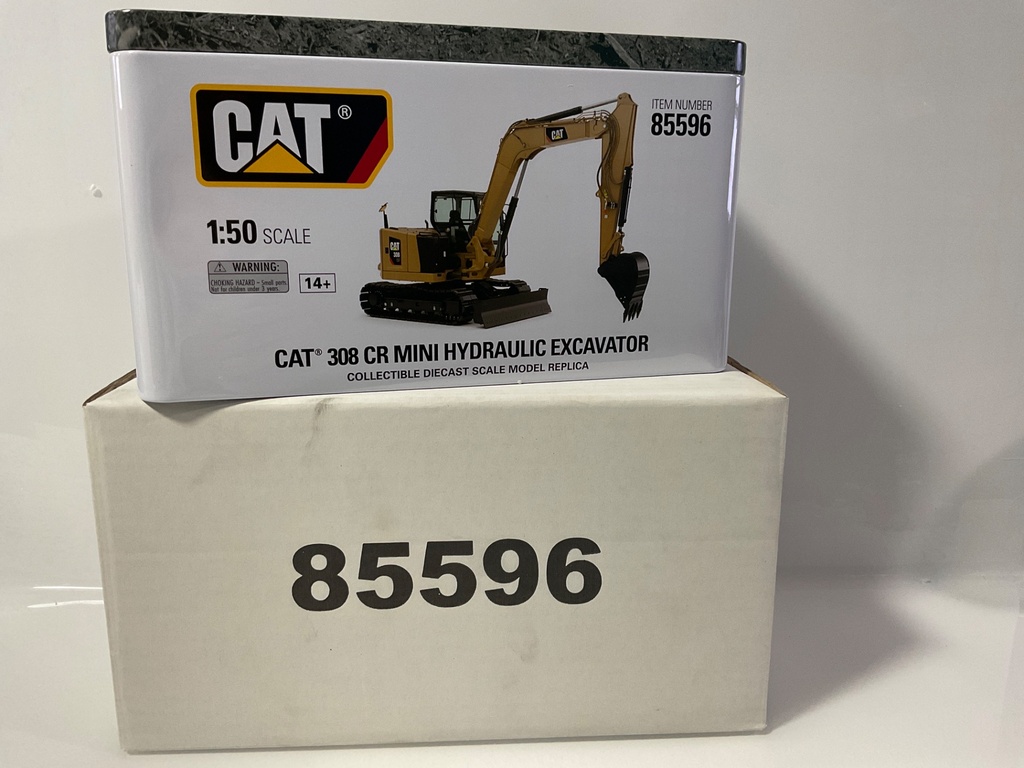 [118991.] 1/50 DIE CAST MASTERS CAT 308 CR MINI HYDRAULIC EXCAVATOR 85596