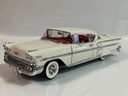 1/18 ERTL 1958 CHEVROLET IMPALA WHITE ON RED
