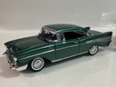 1/18 MOTORMAX 1957 CHEVY BEL AIR GREEN ON BLACK