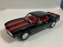 1/18 ROAD LEGENDS 1967 CHEVROLET CAMARO Z28 BLACK ON RED
