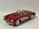 1/18 MOTOR MAX 1958 CORVETTE RED ON RED