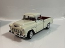 1/18 ERTL 1956 CHEVROLET PICKUP WHITE ON RED