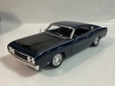 1/18 MAISTO 1969 FORD TORINO TALLADEGA BLUE ON BLACK 