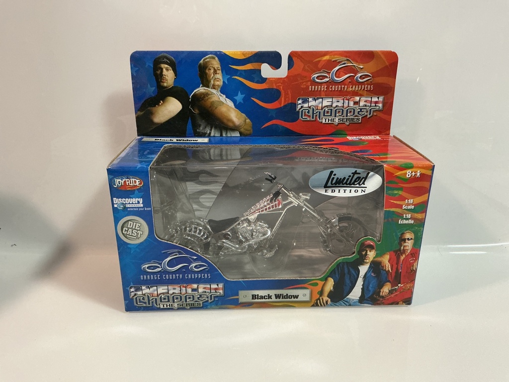 [115491.] 1/18 JOYRIDE AMERICAN CHOPPER THE SERIES BLACK WIDOW