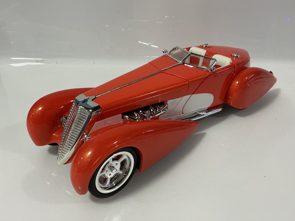 1/18 HOT-WHEELS SPEEDSTER 2000-2001 ORANGE ON ORANGE/WHITE