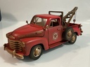 1/18 MIRA SOLIDO 1953 CHEVROLET PICKUP TOW TRUCK RED ON BLACK