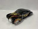 1/18 HOT WHEELS 1937 LINCOLN ZEPHYR BLACK/FLAMES ON BLACK 