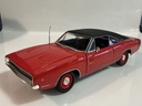 1/18 ERTL 1968 DODGE CHARGER RED ON BLACK