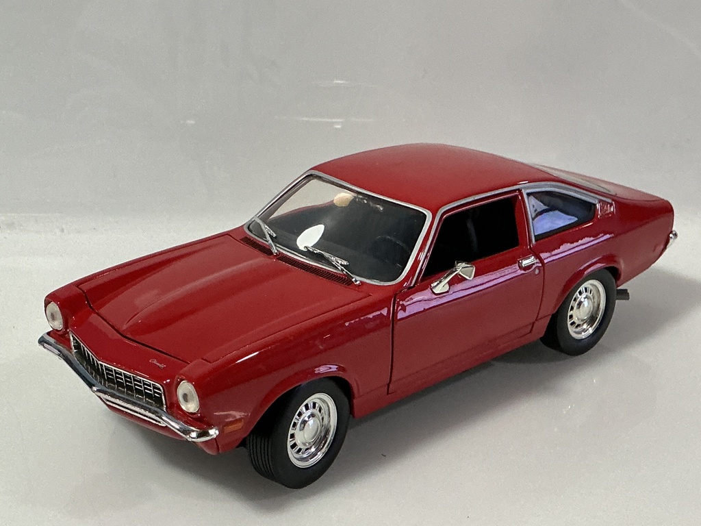 1/18 ERTL 1972 CHEVY VEGA RED ON BLACK