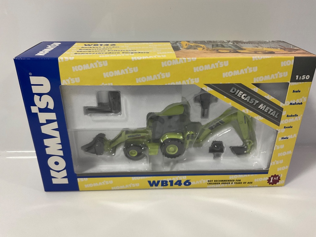 [115549.] 1/50 FIRST GEAR WB146 KOMATSU BACKHOE LOADER 
